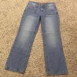 Hydraulic Distressed Jeans